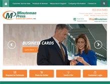 Tablet Screenshot of minutemanvermont.com